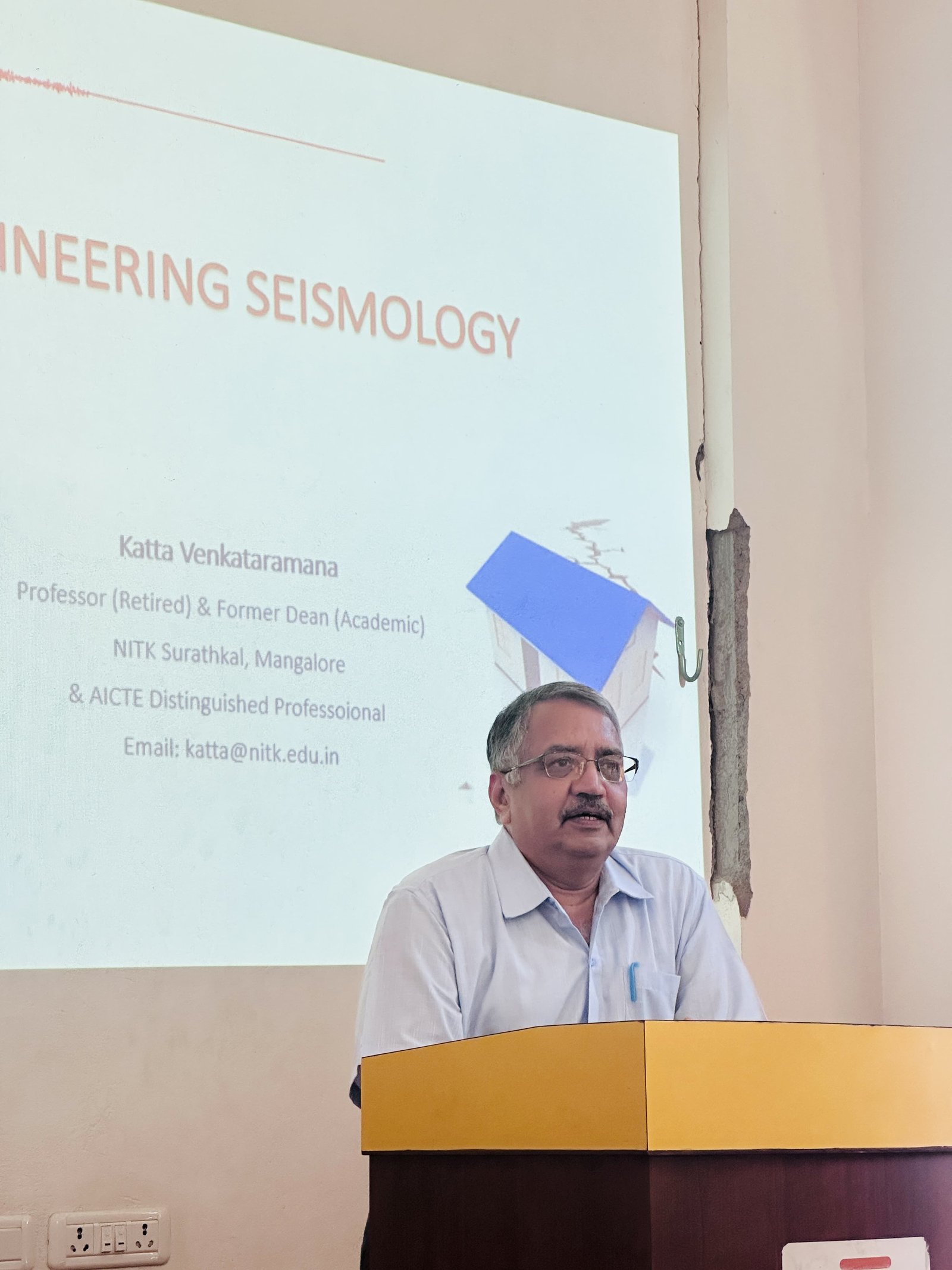 Technical talk on Engineering Seismology.